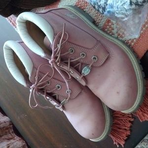 Timberland Pink Suede Boots